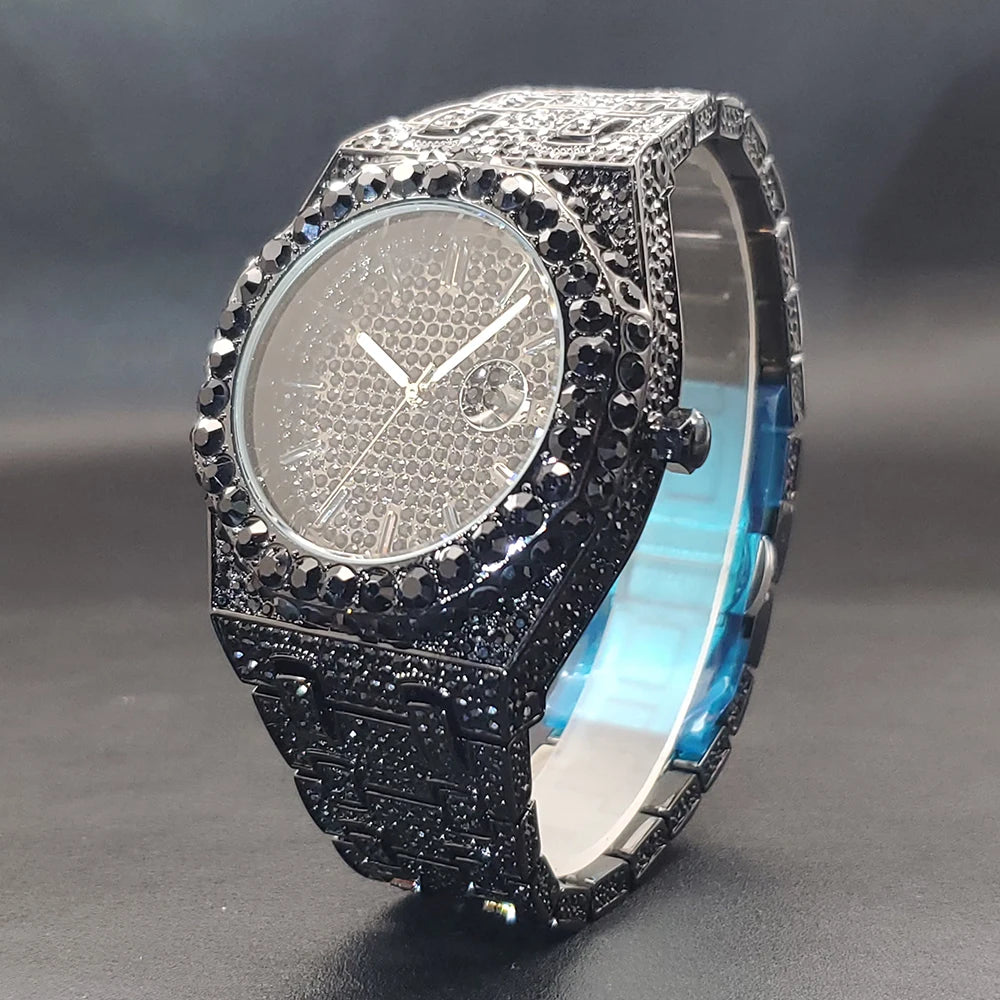 OCTAGONAL ICED WATCH
