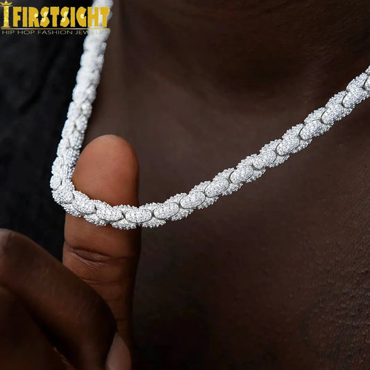 ICED SNAKE CHAIN