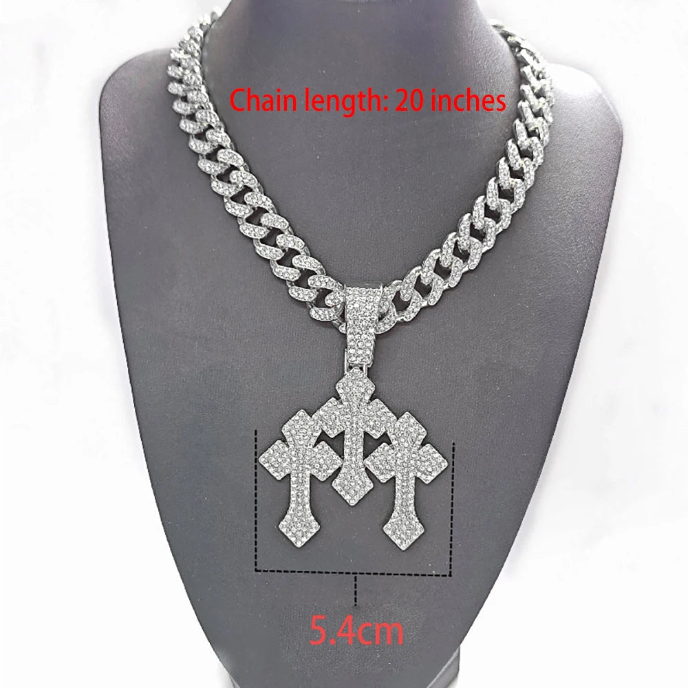 STACKED CROSS CHAIN