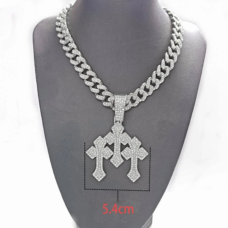 STACKED CROSS CHAIN