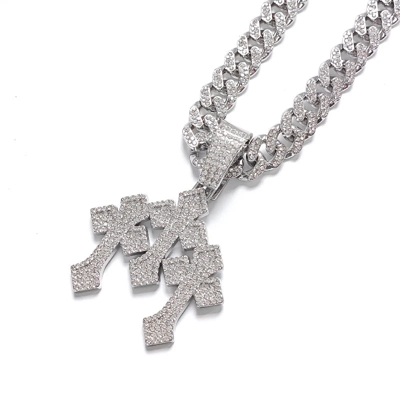 STACKED CROSS CHAIN