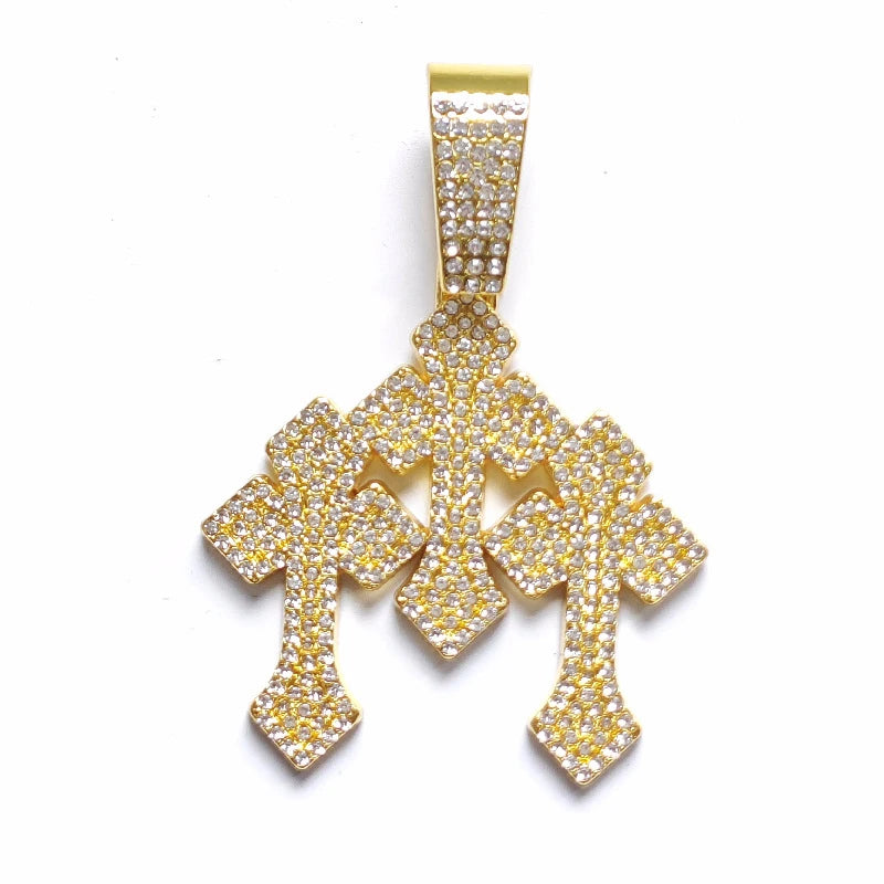 STACKED CROSS CHAIN