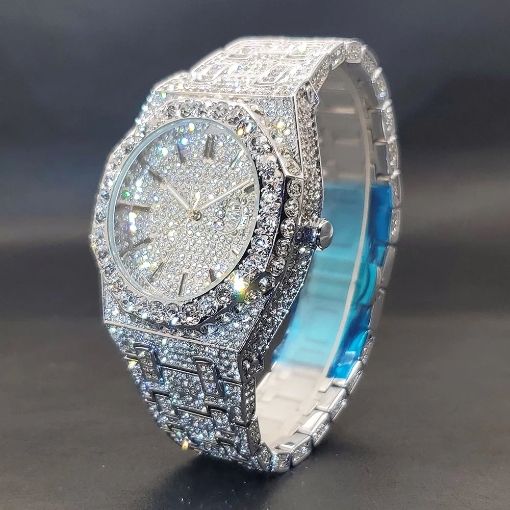 OCTAGONAL ICED WATCH