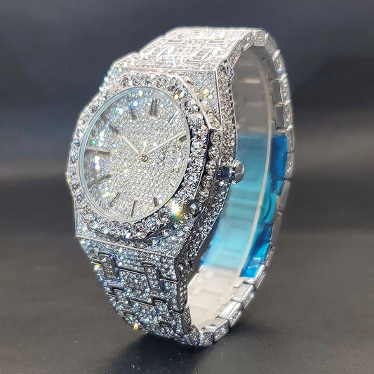 OCTAGONAL ICED WATCH