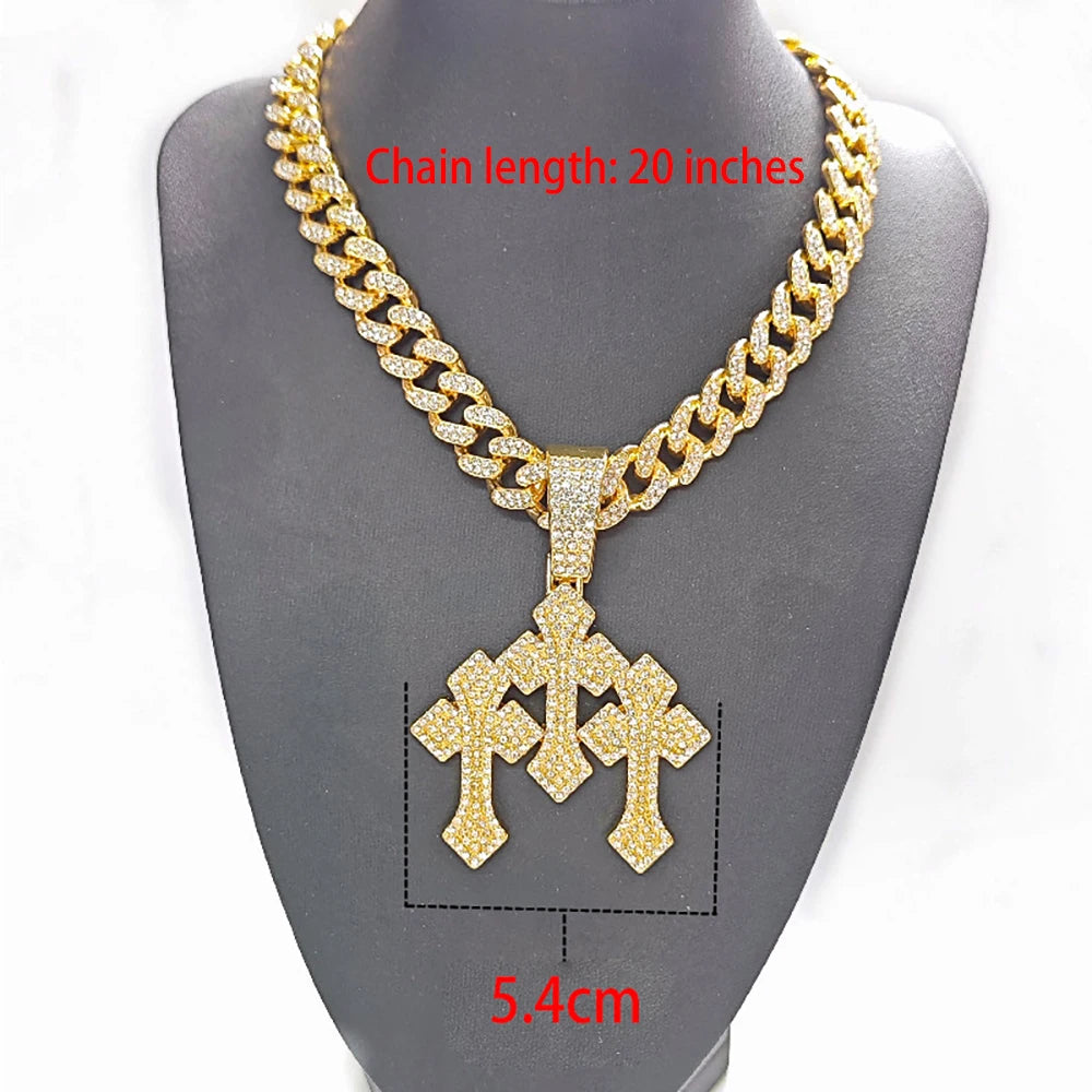 STACKED CROSS CHAIN