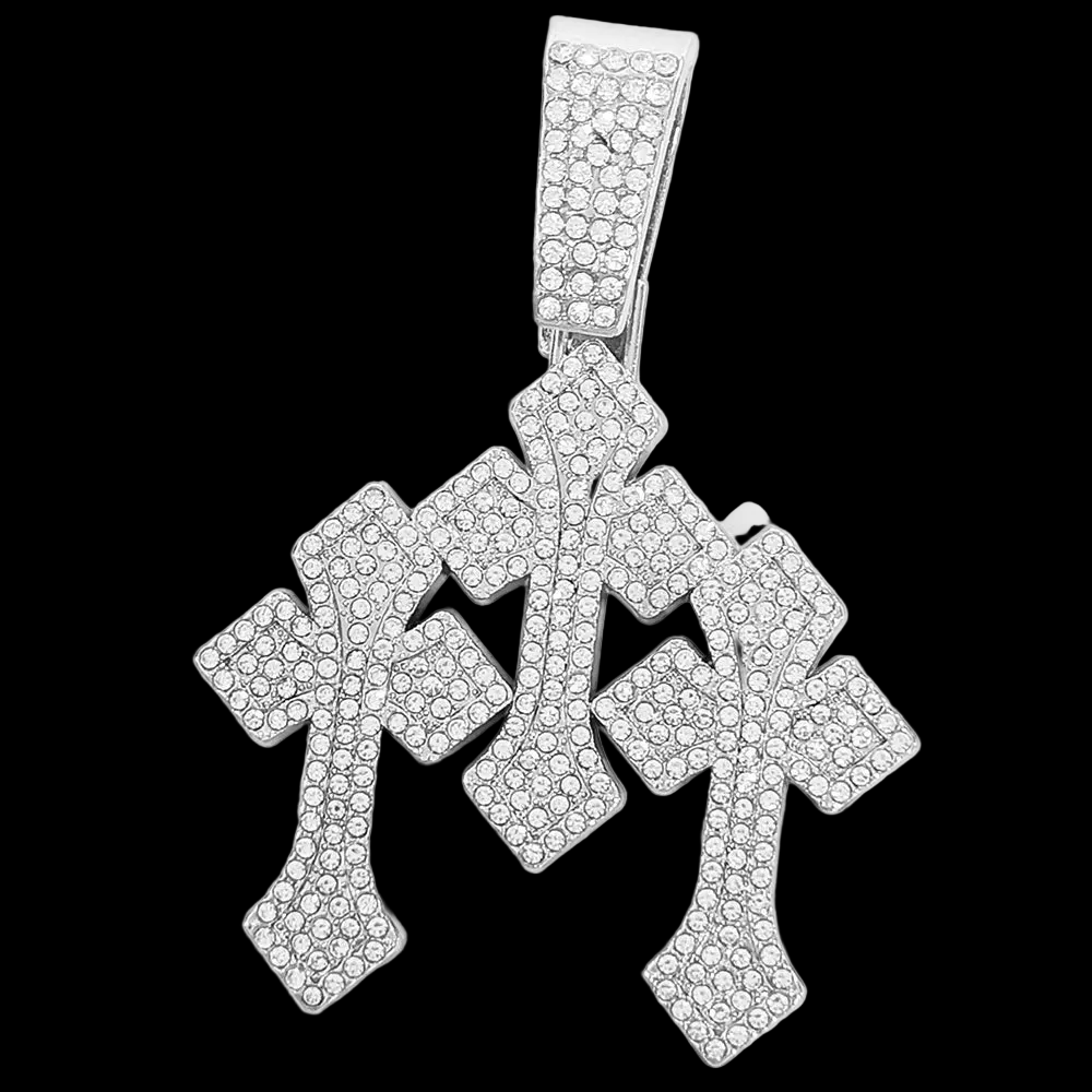 STACKED CROSS CHAIN