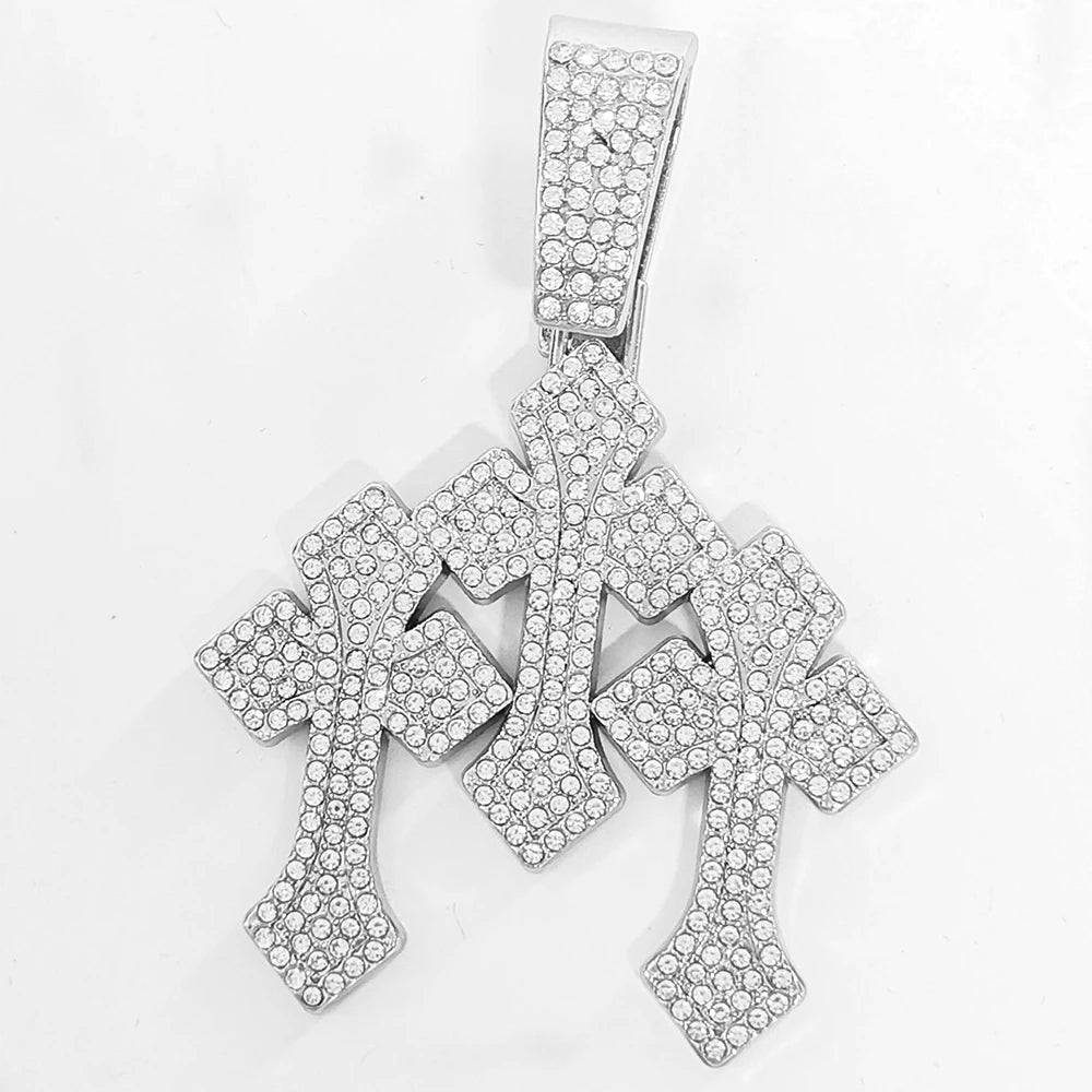 STACKED CROSS CHAIN