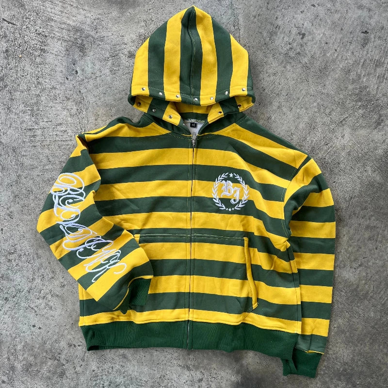 Y2K STRIPE HOODIE